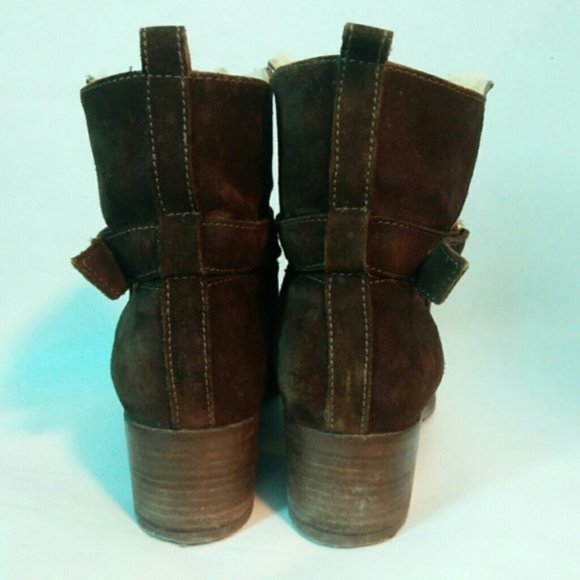 J. CREW Parker shearling lined suede boots 9 - Picture 7 of 8